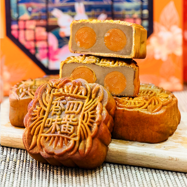 55% OFF - [Box of 4 一盒四粒] Four Yolk Mooncake - 四黄月饼