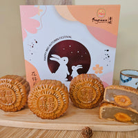 55% OFF - [Box of 4 一盒四粒] Pure Lotus Mooncake (Single Yolk) - 单黄莲容月饼