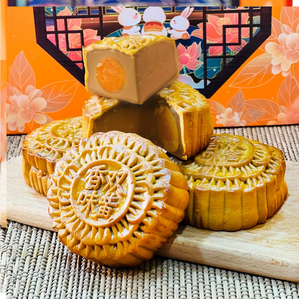 55% OFF - [Box of 4 一盒四粒] White Lotus (Double Yolk) - 双黄白莲蓉月饼